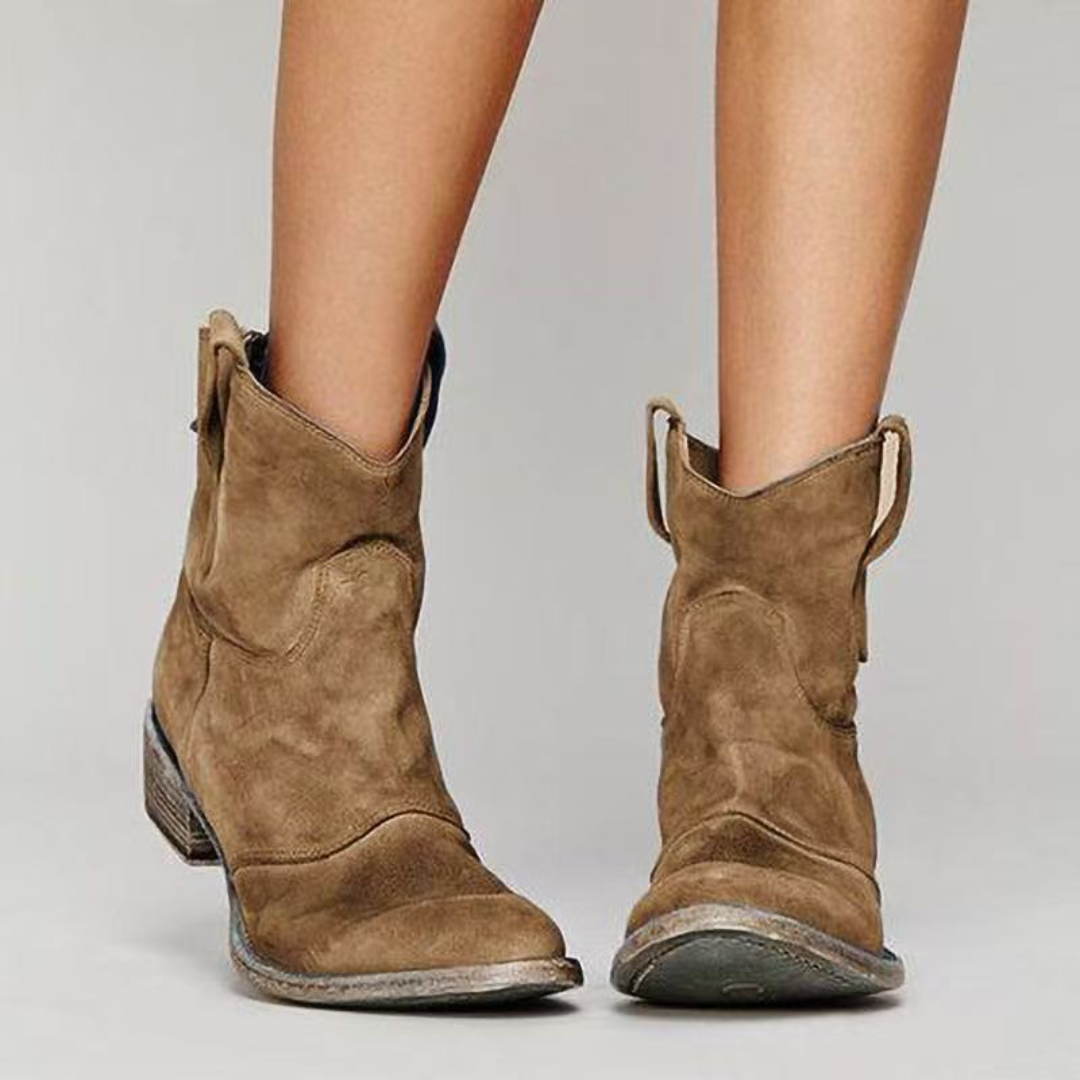 Atelier Élégance™ | Bottines en cuir suédé