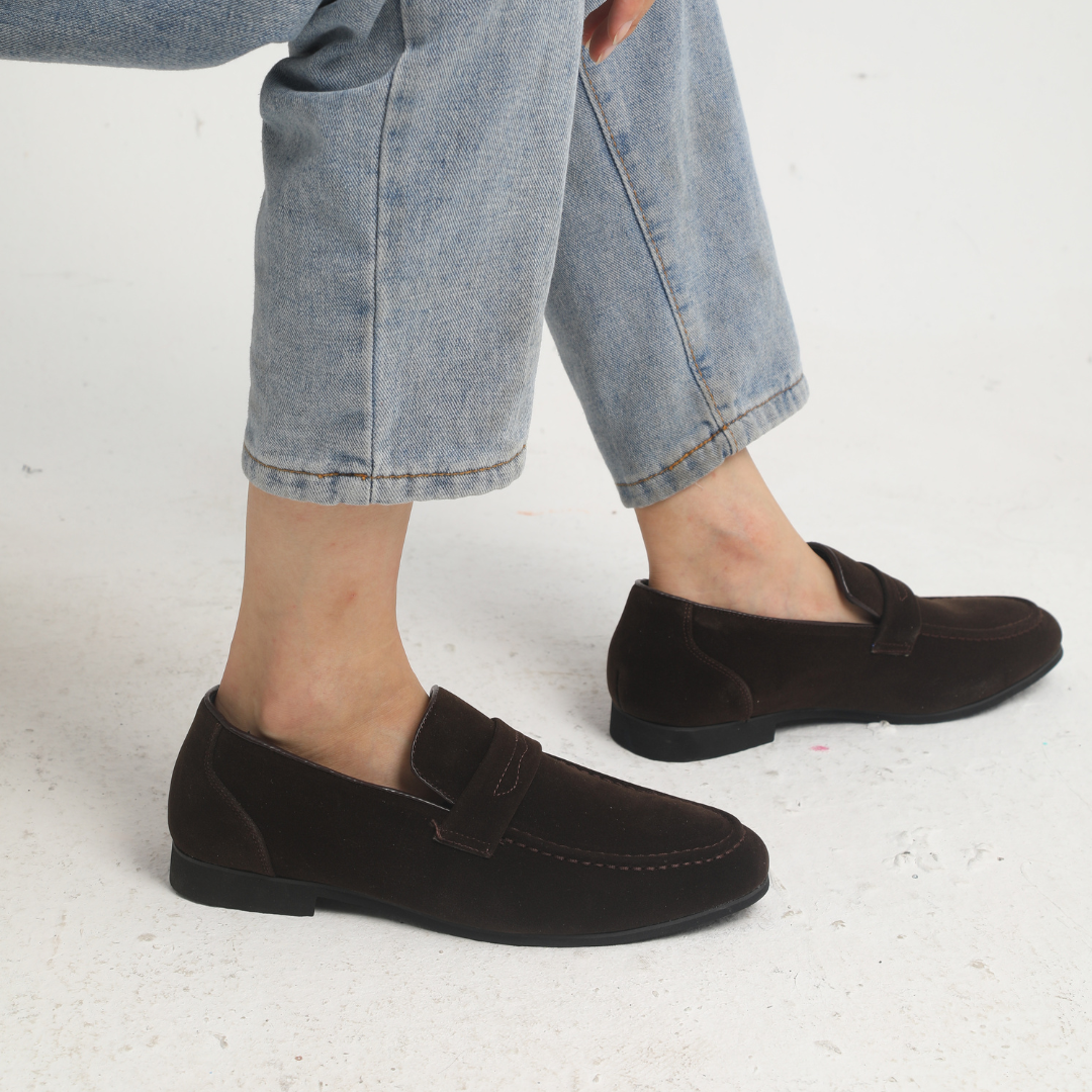 Lenoir™ | Mocassins à brides en daim