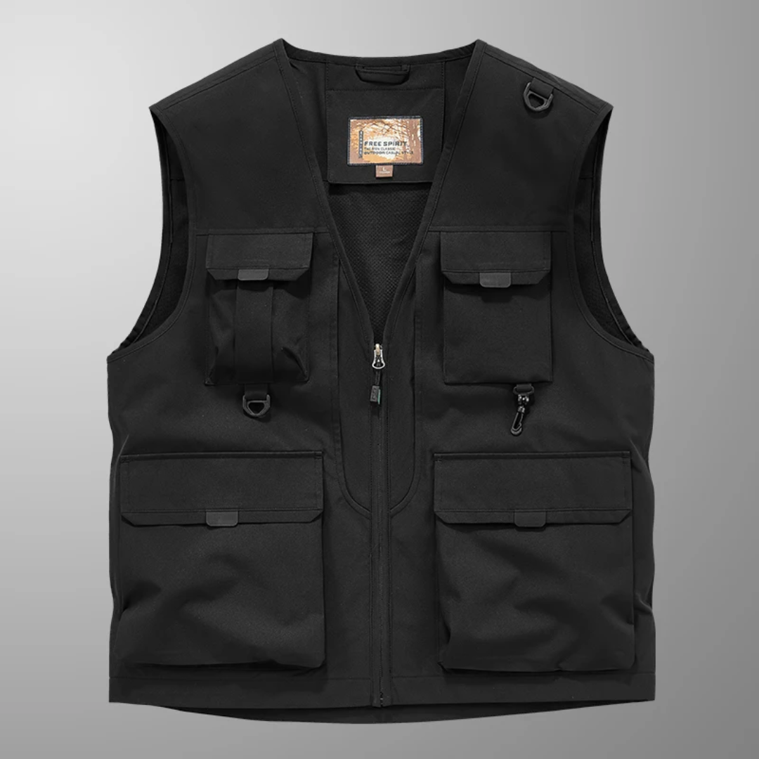 Atelier Élégance™ | Gilet cargo respirant multi-poches