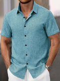 Lenoir™ | Chemise légère à manches courtes en mélange de lin