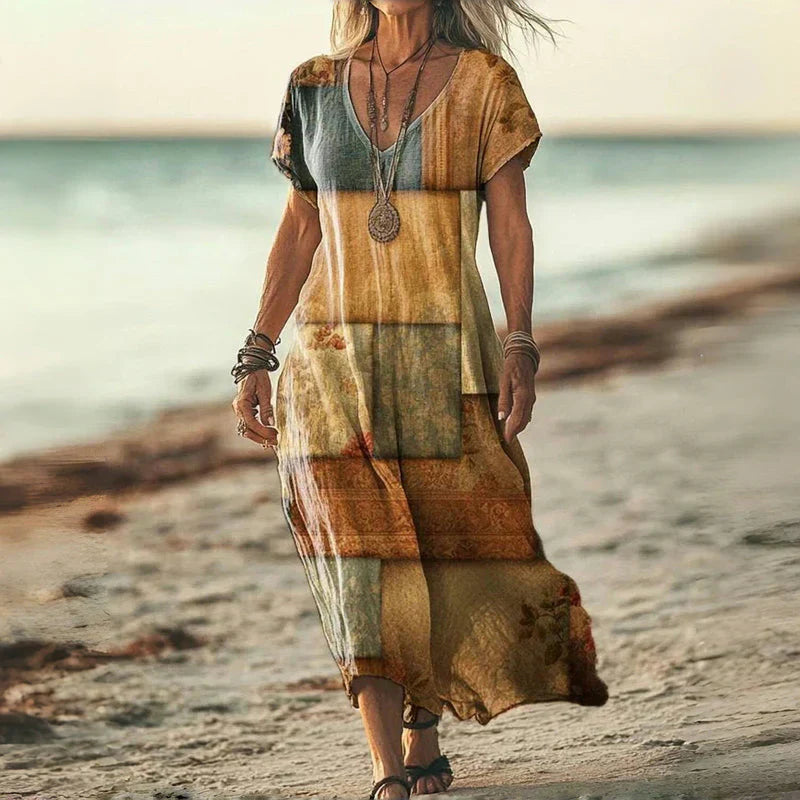 Atelier Élégance™ | Robe Maxi Batik Ample