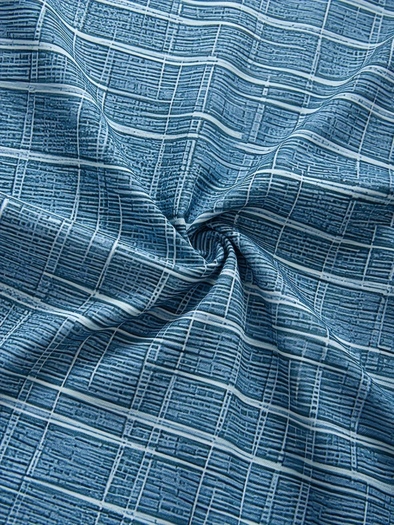 Lenoir™ | Chemise élégante à motif rayé et à carreaux