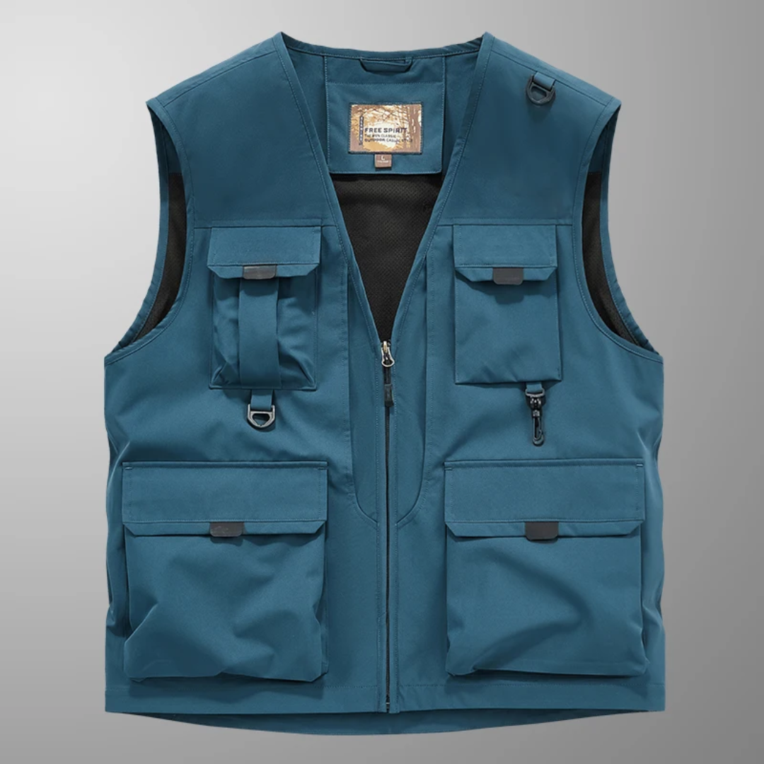 Atelier Élégance™ | Gilet cargo respirant multi-poches