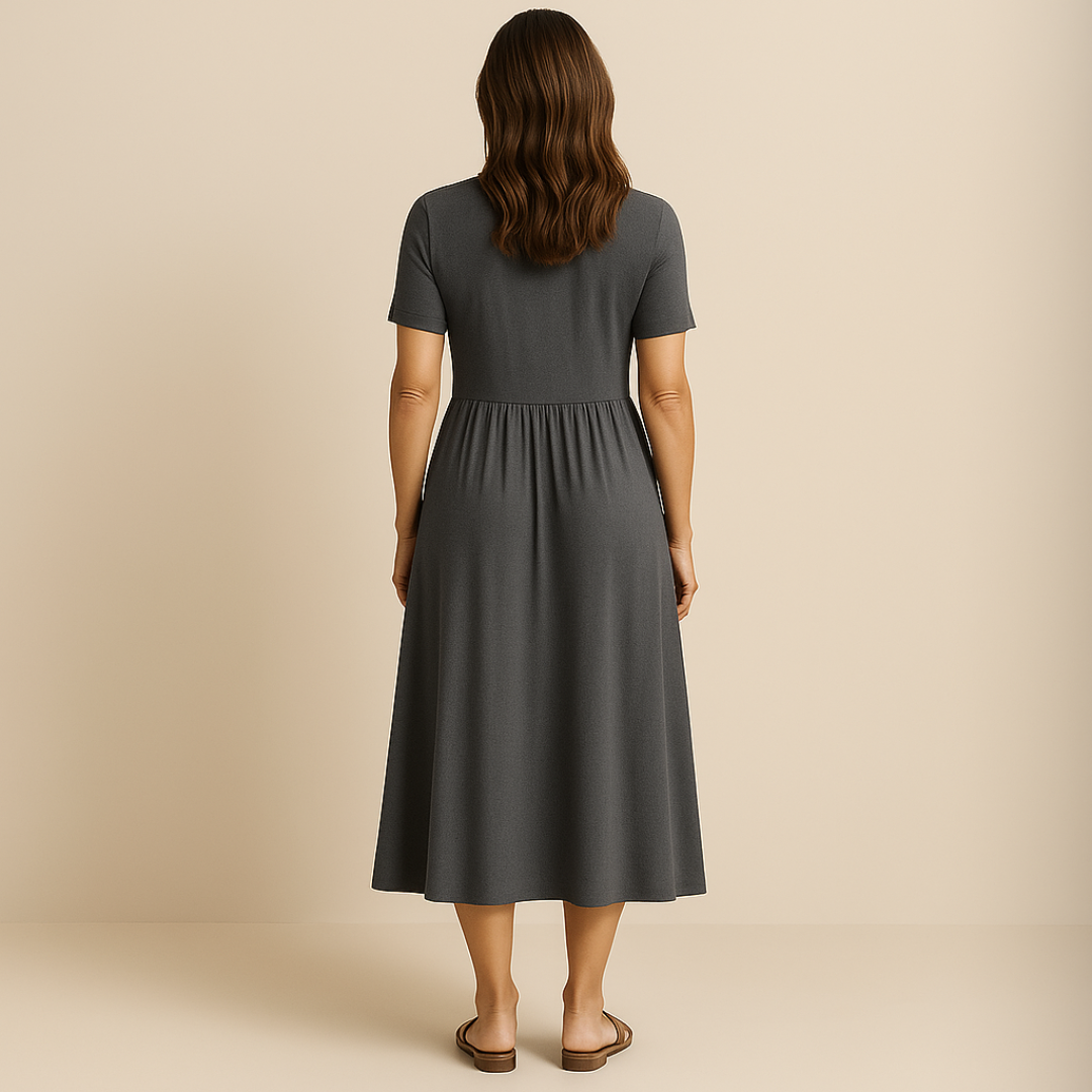 Atelier Élégance™ | Robe midi à décolleté en V