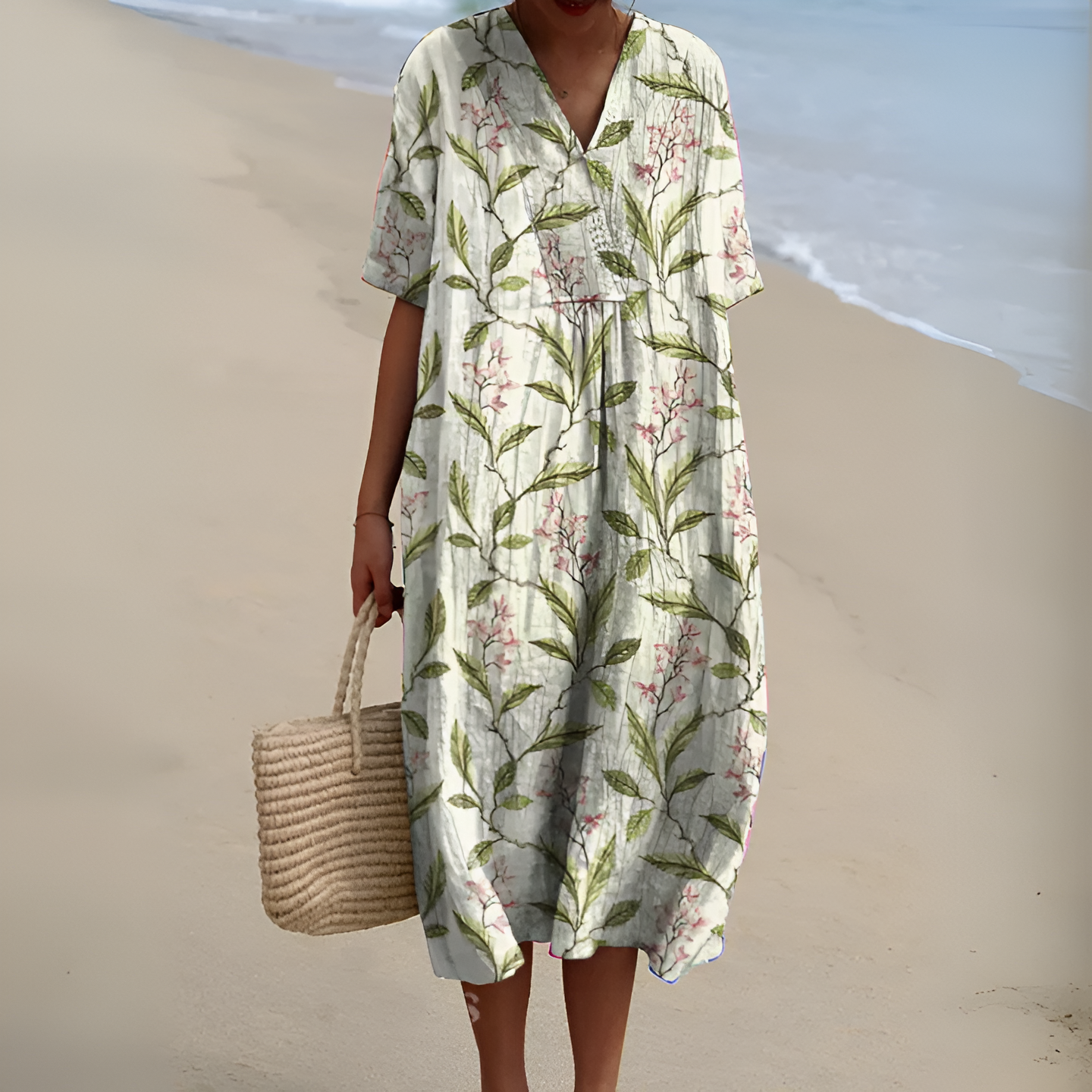 Atelier Élégance™ | Sarai robe Imprimée Brise d’Été