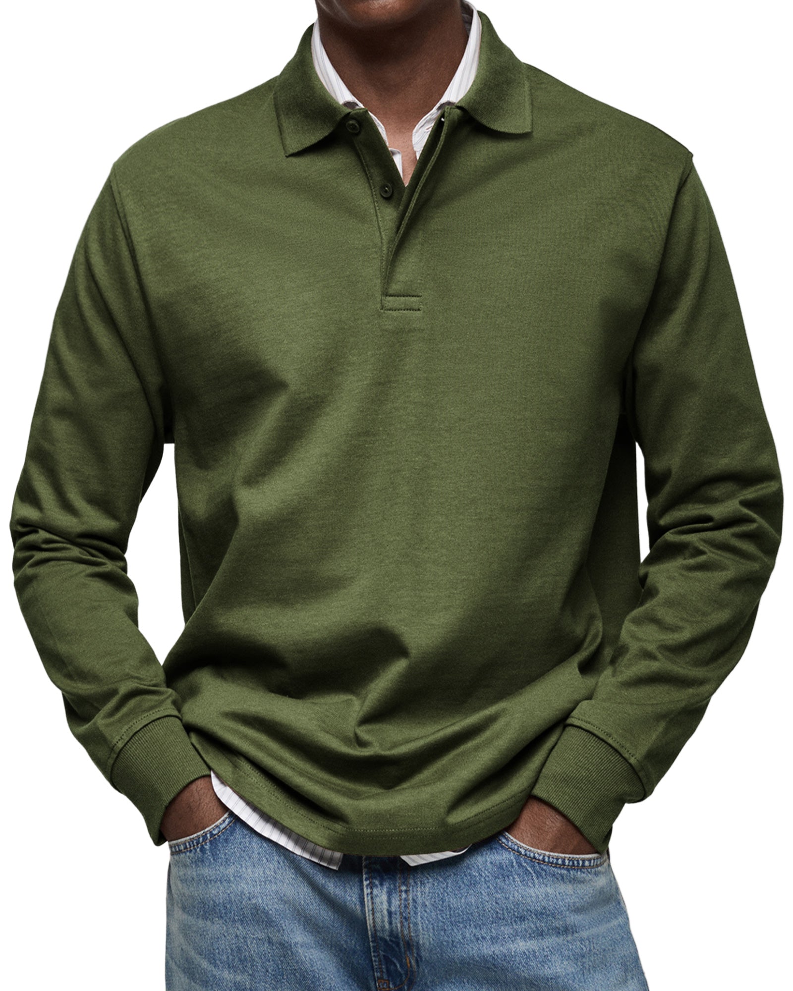 Lenoir™ - Chemise Poloshirt Casual à Manches Longues