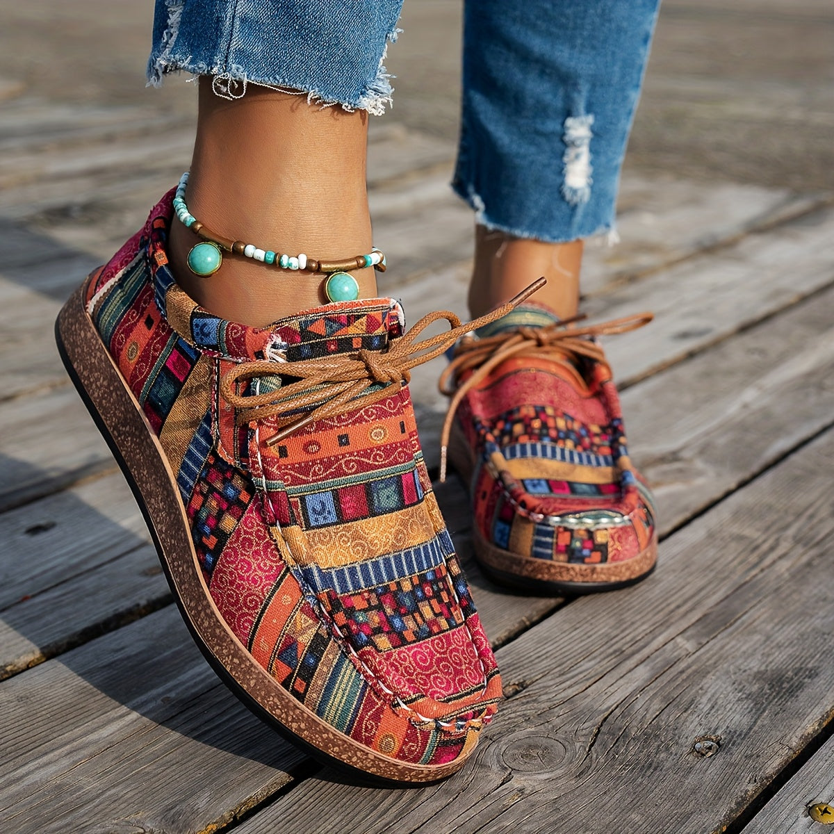 Atelier Élégance™ | Chaussures rétro colorées pour femme