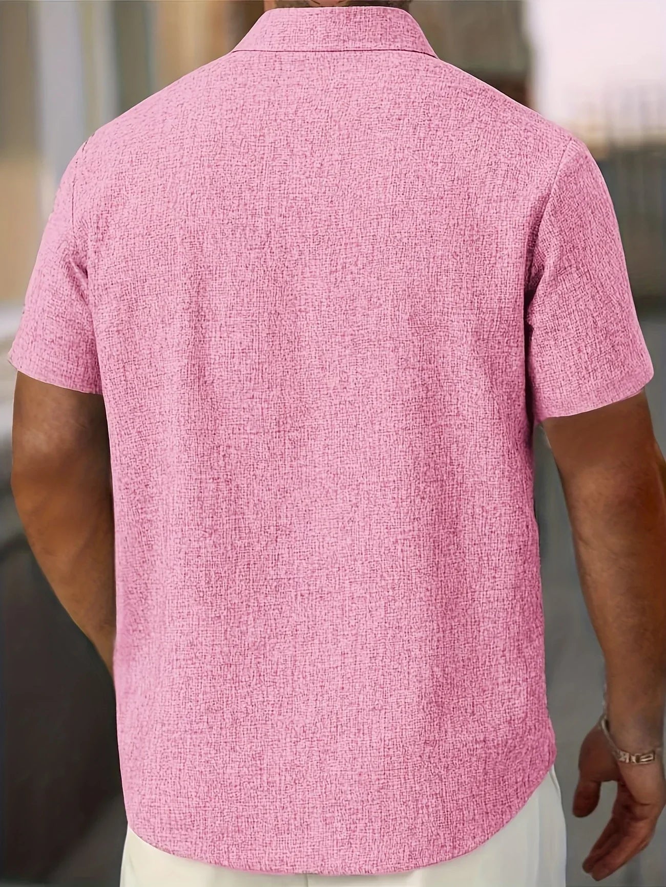 Lenoir™ | Chemise légère à manches courtes en mélange de lin