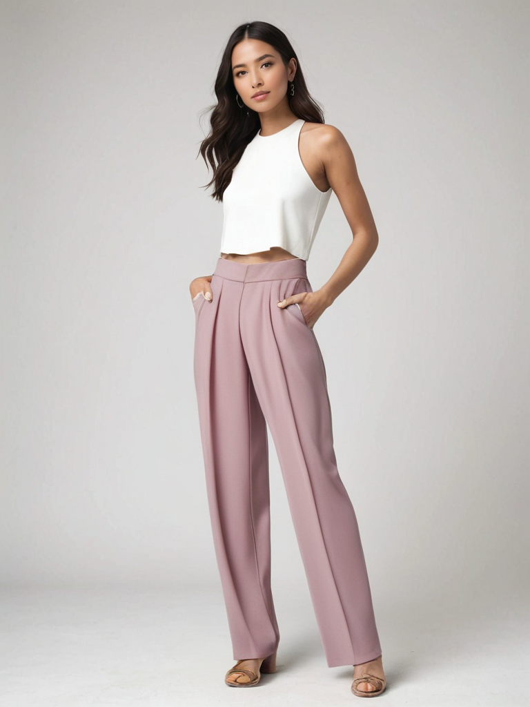 Atelier Élégance™ | Pantalon Évasé Élégance Structurée