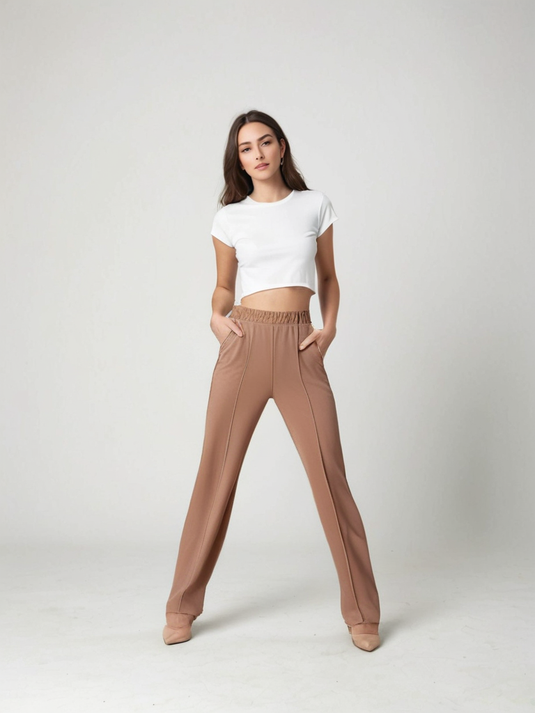Atelier Élégance™ | Pantalon Élégant à Taille Élastique