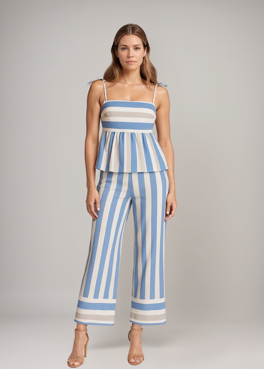 Atelier Élégance™ | Ensemble d'été à rayures Riviera