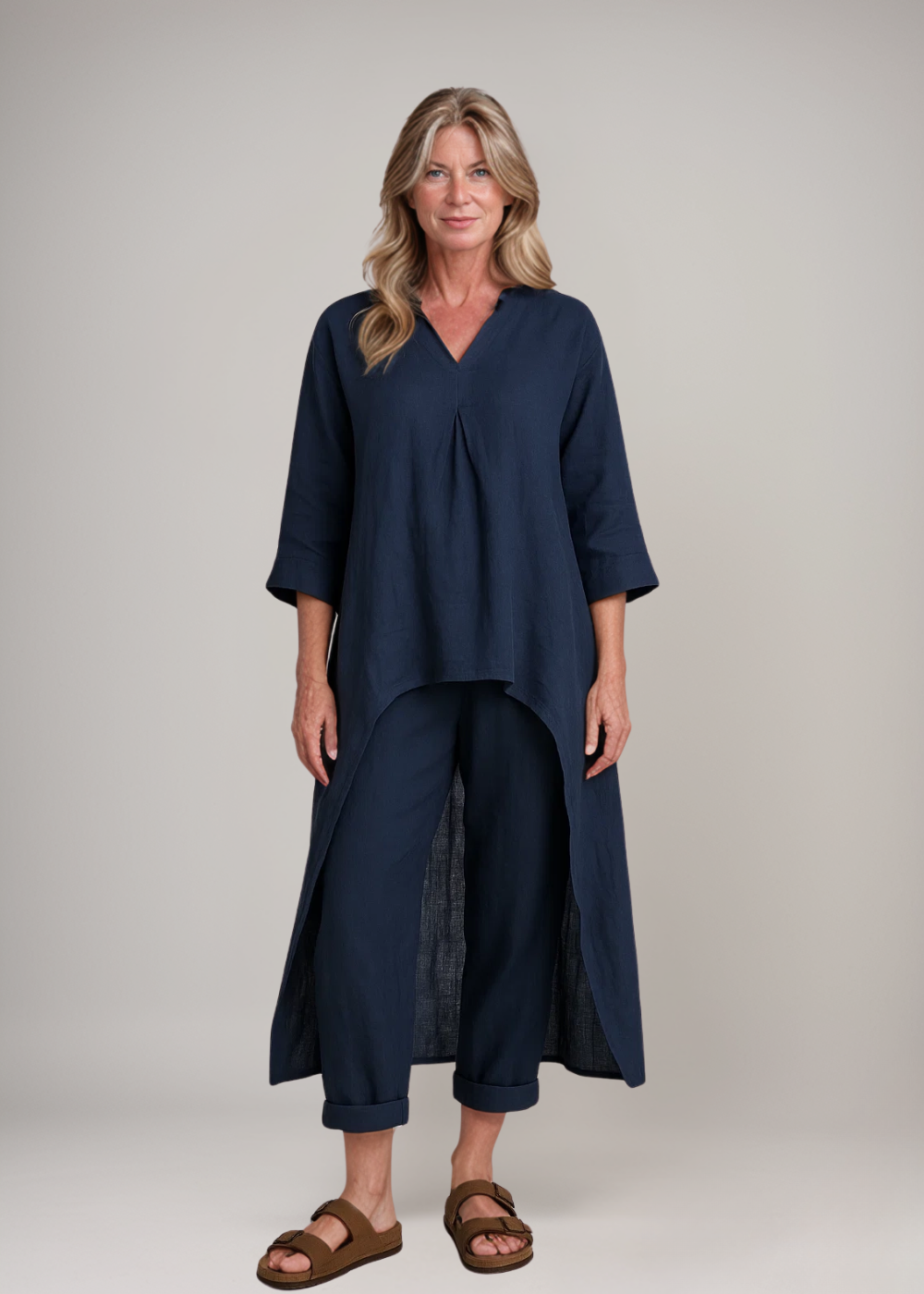 Atelier Élégance™ | Ensemble de tunique à couches décontracté