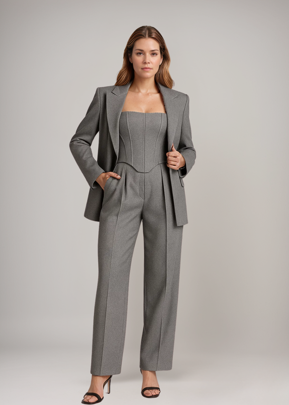 Atelier Élégance™ | Ensemble avec blazer à double boutonnage