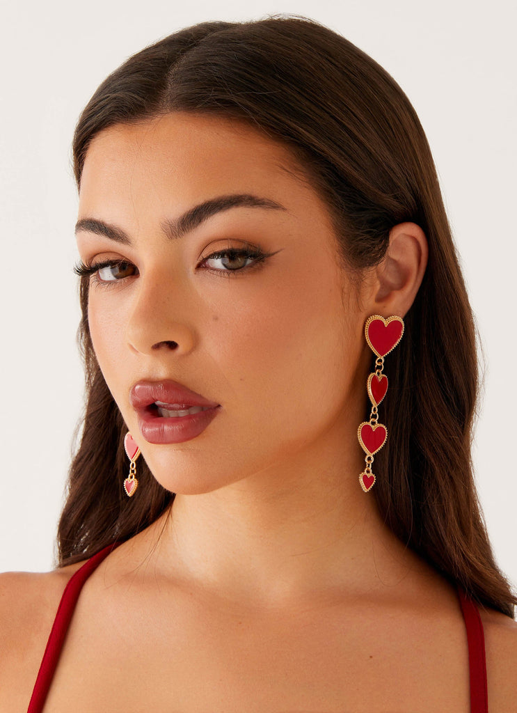 Atelier Élégance™ | Boucles d'oreilles Red Love