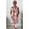 Atelier Élégance™ | Robe tunique décontractée avec une touche florale