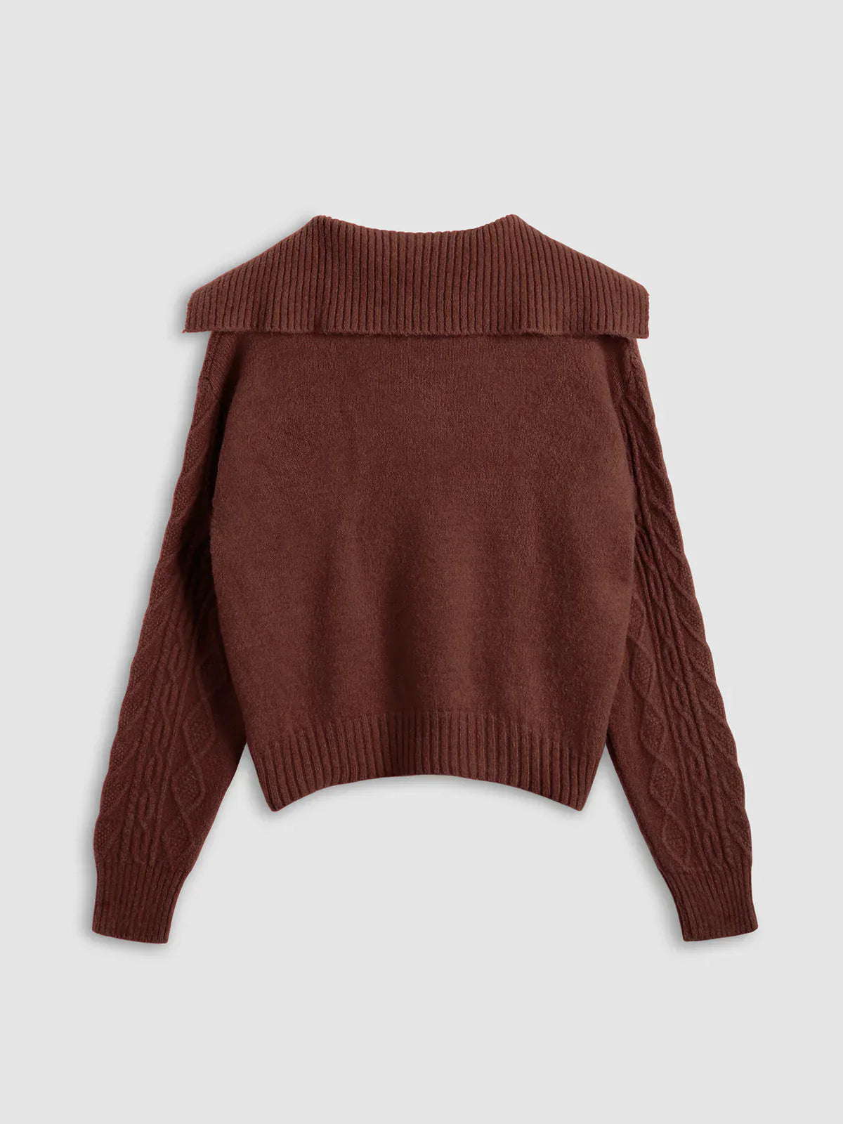 Atelier Élégance™ | Toujours Amoureuse Pull Tricot Bordeaux