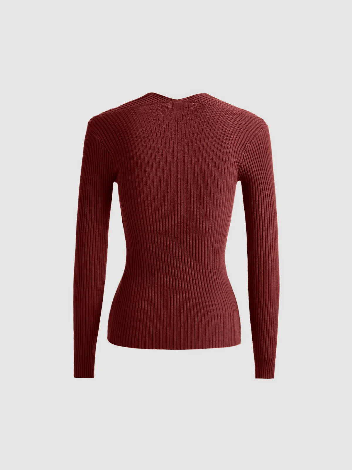 Atelier Élégance™ | Pull en maille côtelée Bronzework