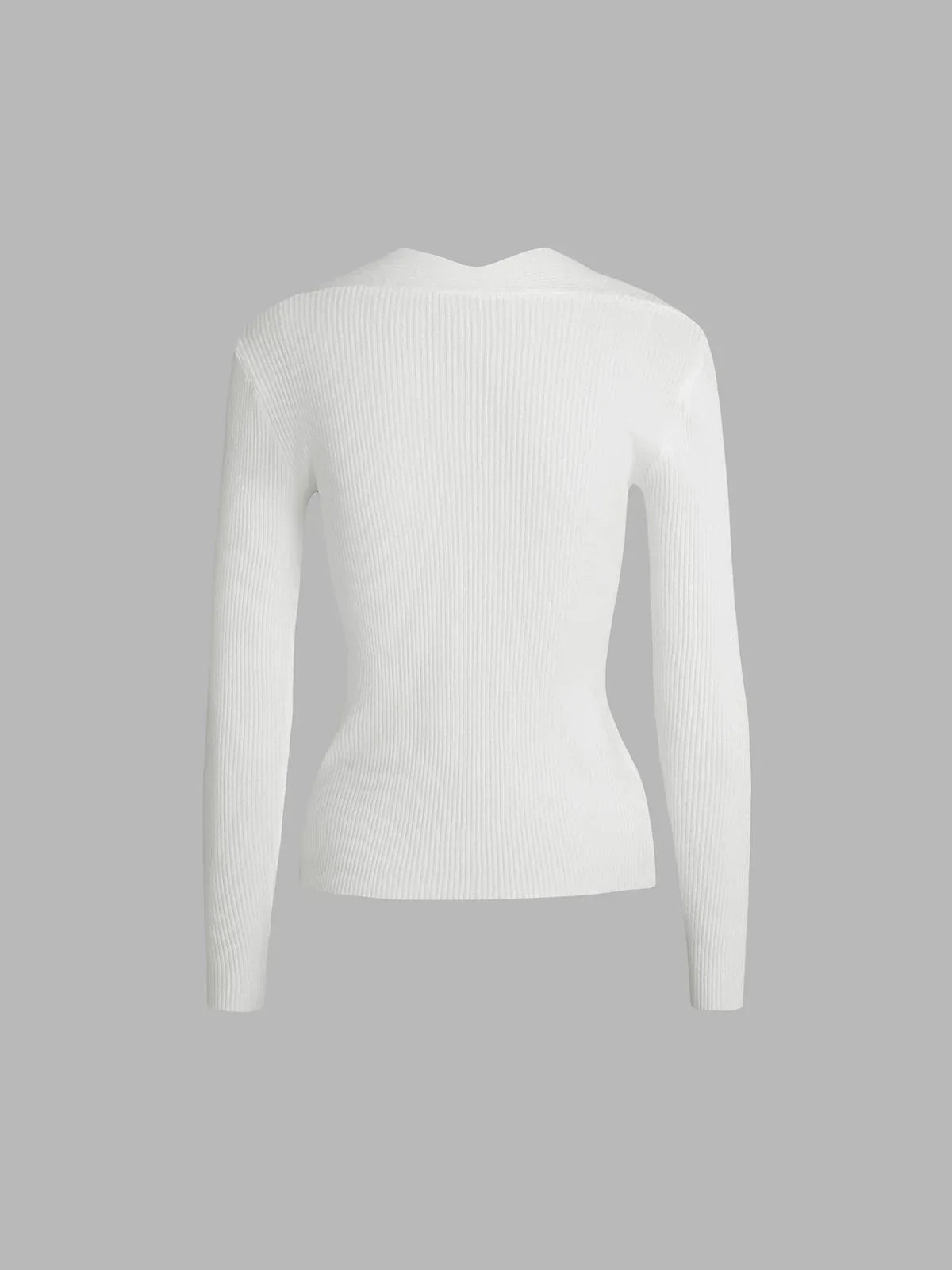 Atelier Élégance™ | Pull en maille côtelée Bronzework
