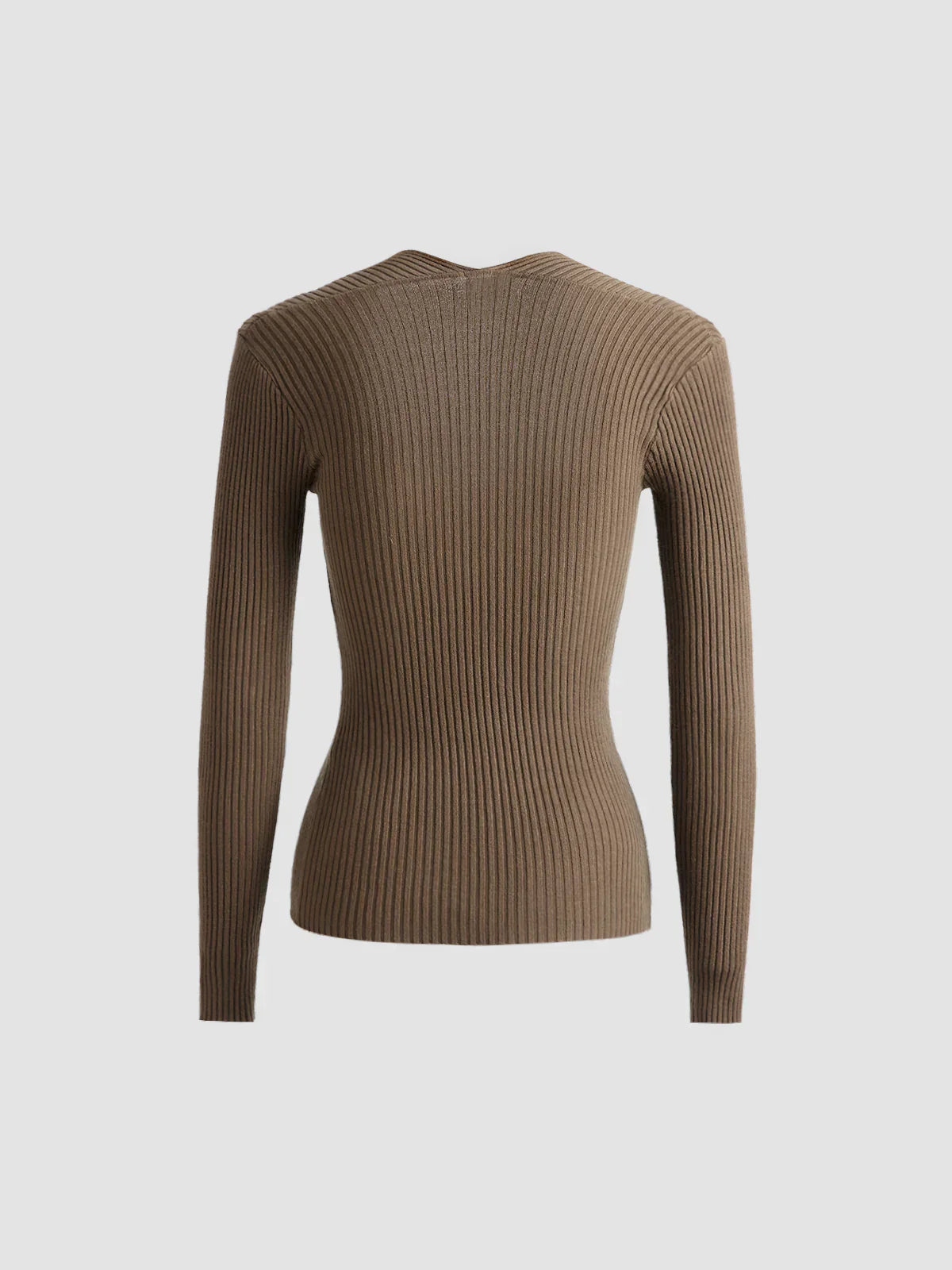 Atelier Élégance™ | Pull en maille côtelée Bronzework