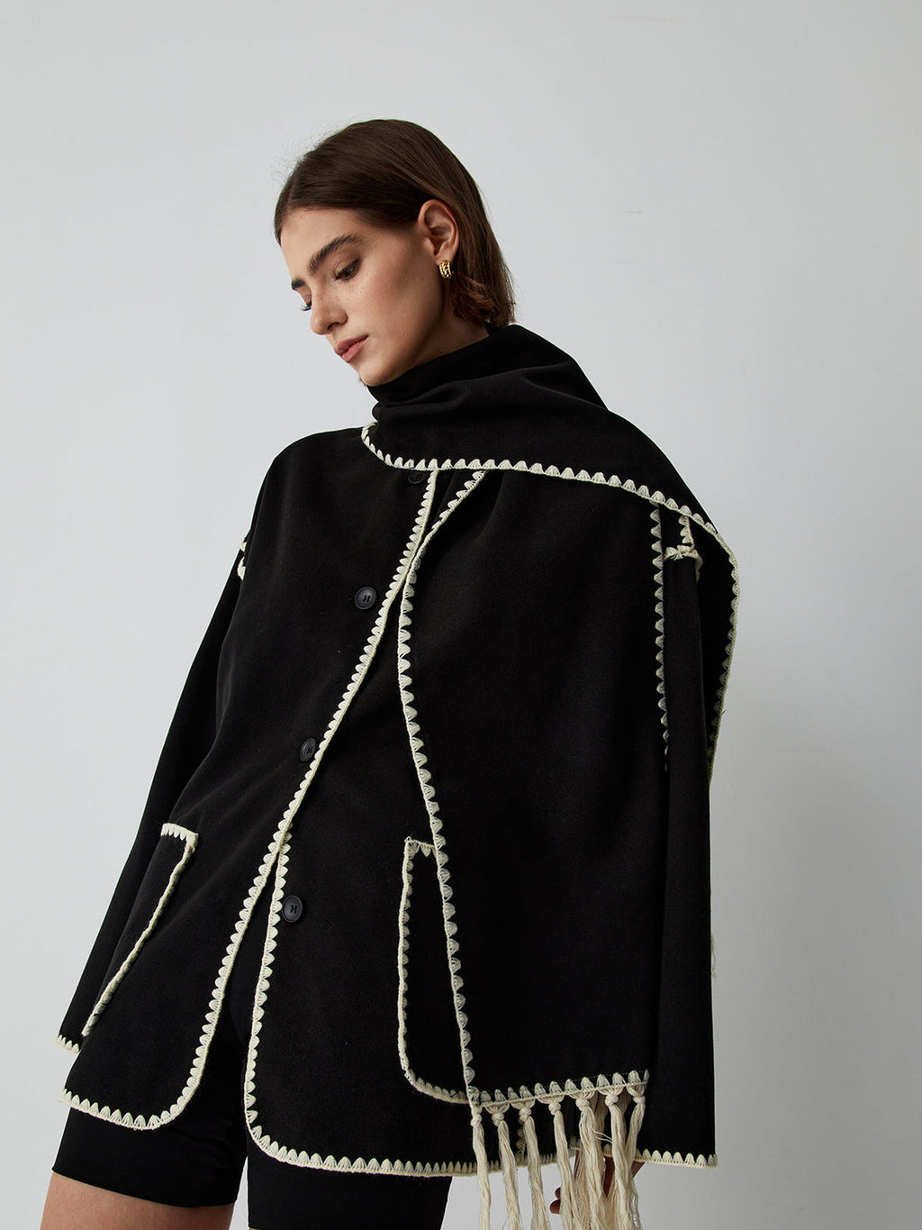 Atelier Élégance™ | Manteau écharpe Emma