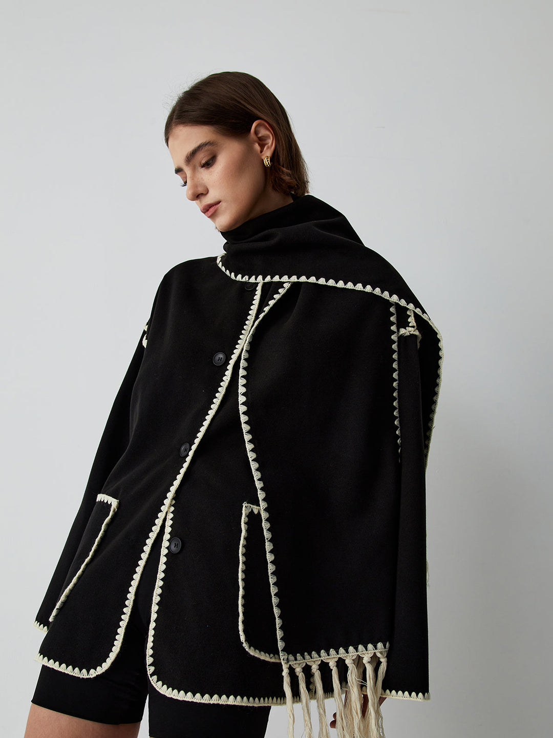 Atelier Élégance™ | Manteau écharpe Emma