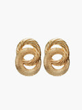 Atelier Élégance™ | Boucles d'oreilles pendantes croisées et circulaires