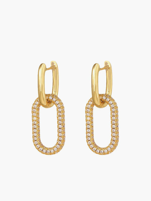 Atelier Élégance™ | Boucles d'oreilles pendantes en zircon