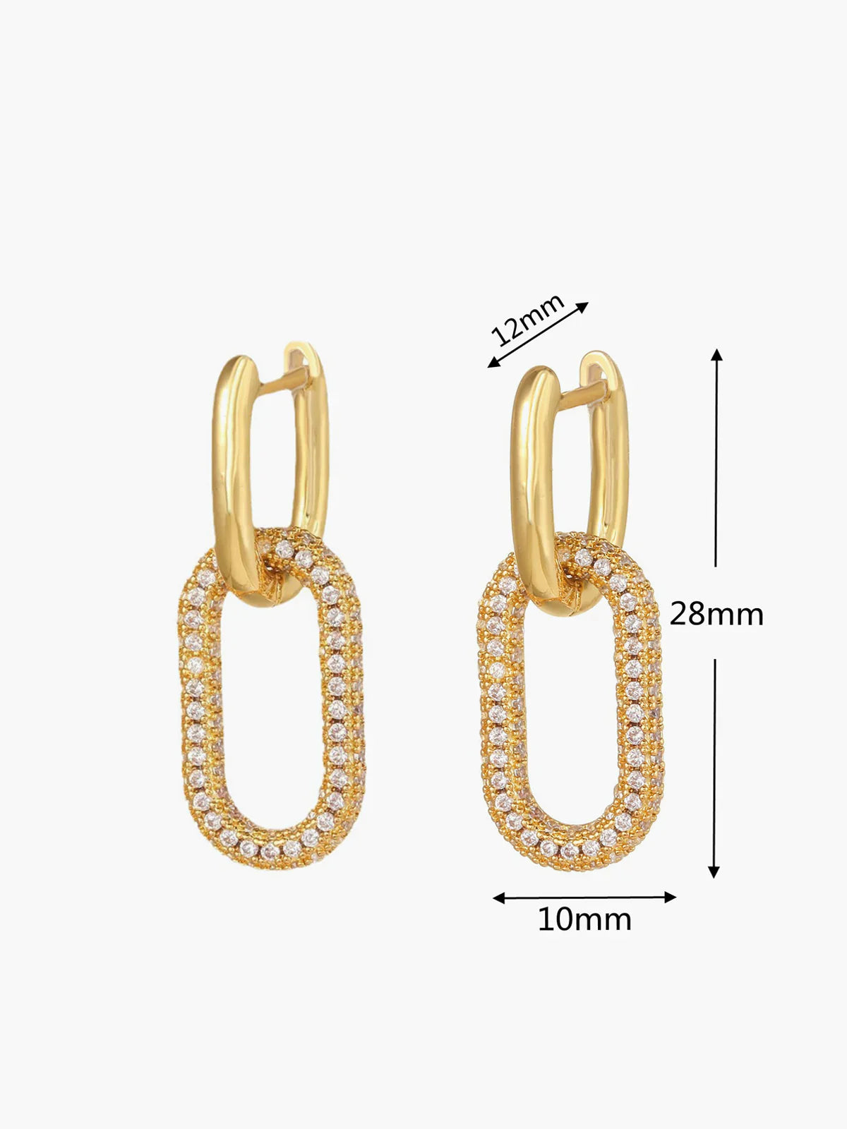 Atelier Élégance™ | Boucles d'oreilles pendantes en zircon