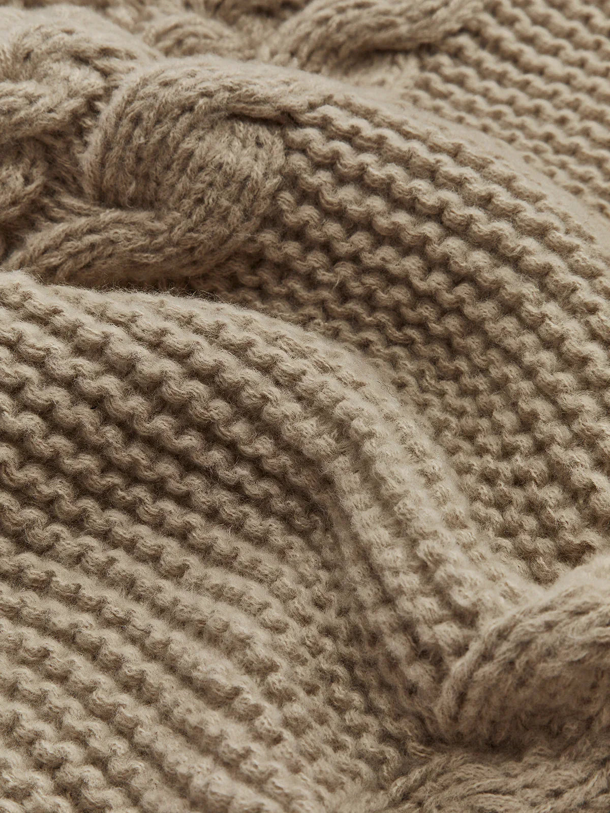 Atelier Élégance™ | Pull en Tricot Câble à Col Rond de Loisirs