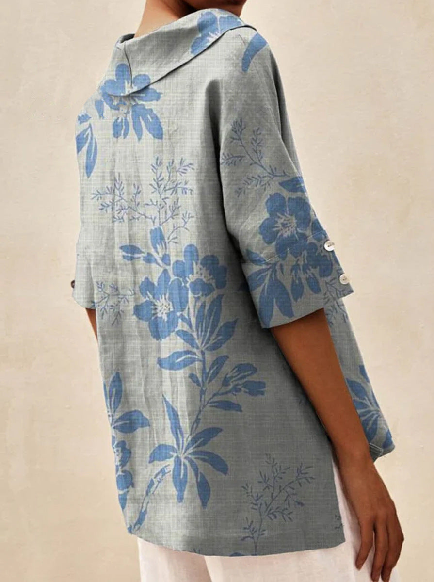 Atelier Élégance™ | Andrea - Haut Léger Floral Estival