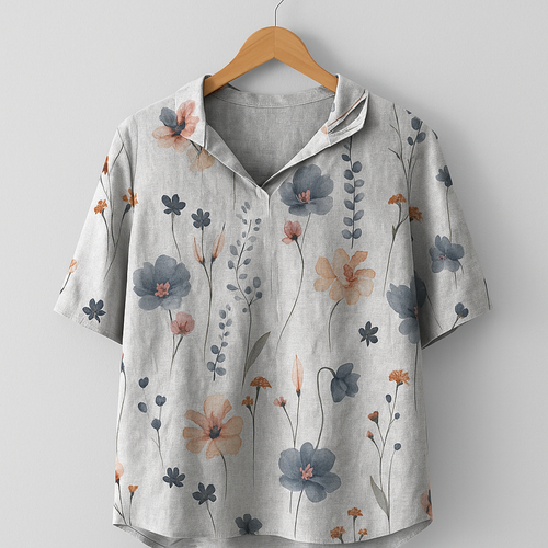 Atelier Élégance™ | Andrea - Haut Léger Floral Estival