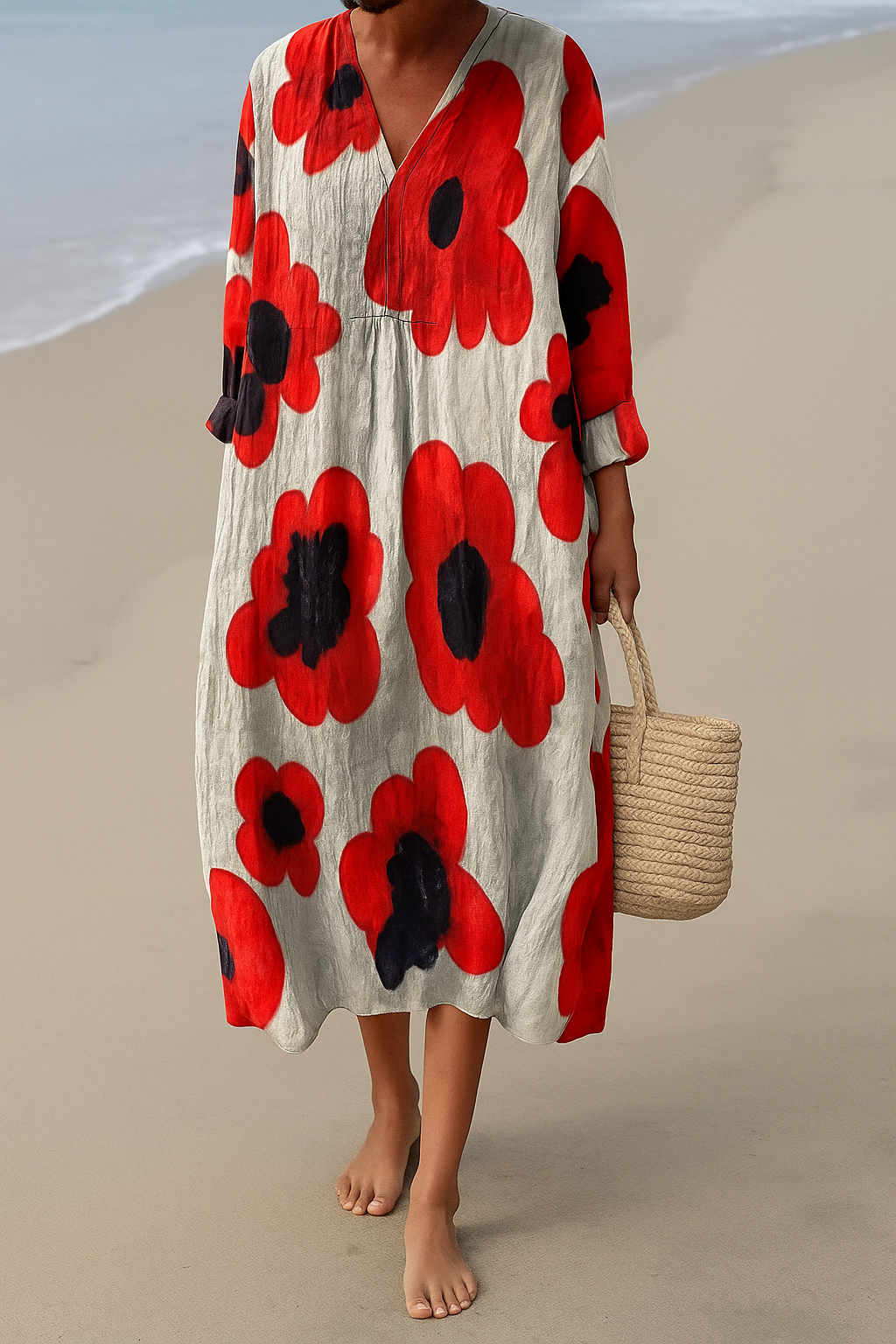 Atelier Élégance™ | Elvira robe Imprimée Brise d’Été