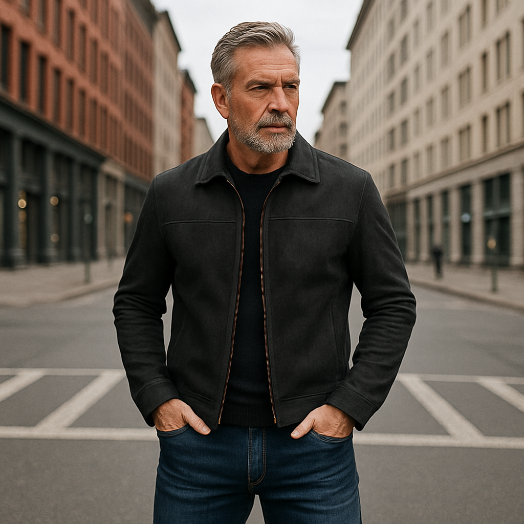 Atelier Élégance™ | Veste en cuir intemporelle