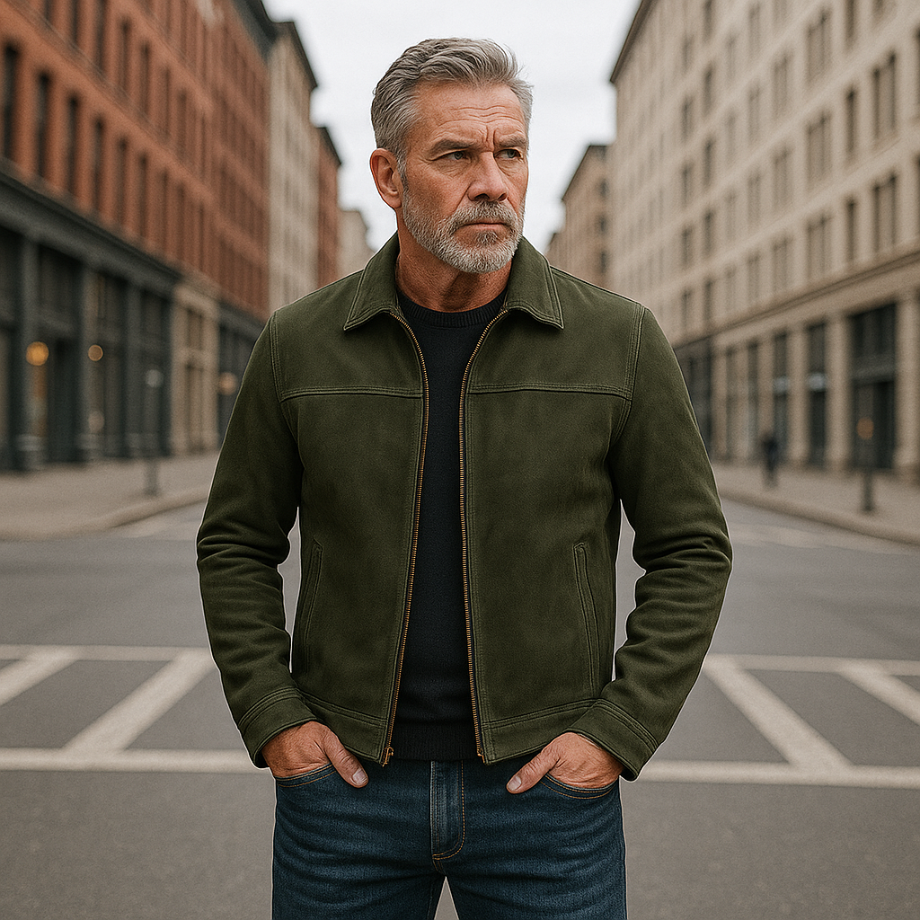 Atelier Élégance™ | Veste en cuir intemporelle