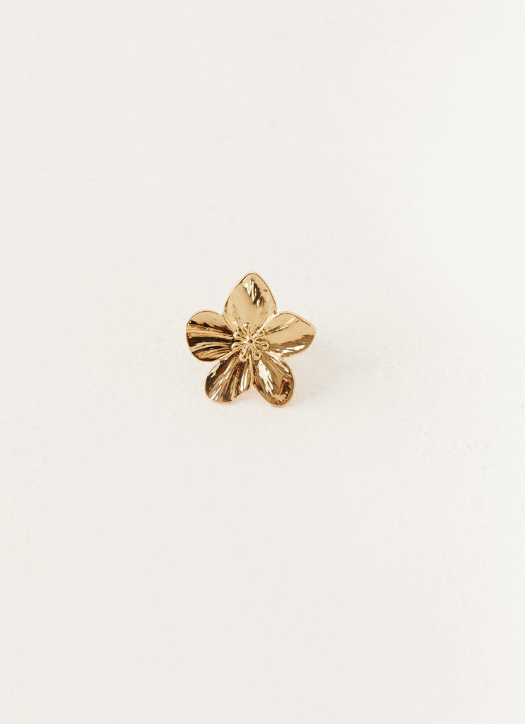 Atelier Élégance™ | Anneau de fleur d'or