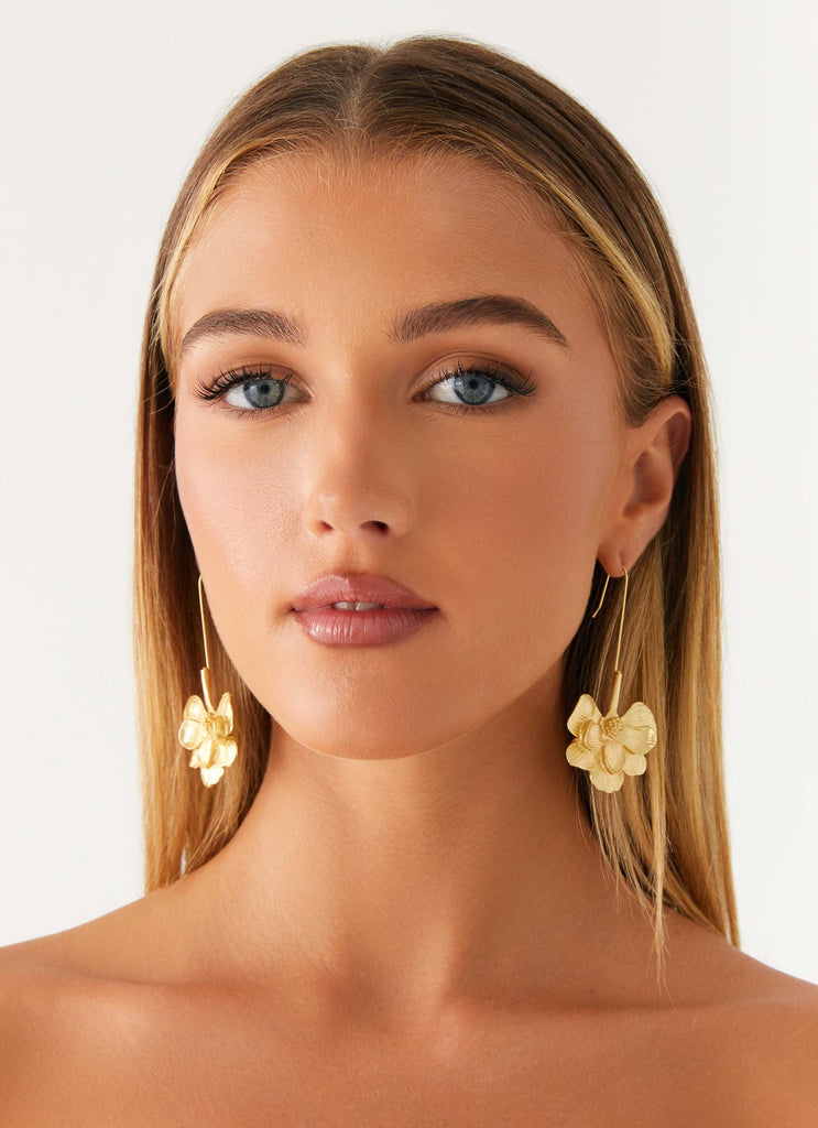 Atelier Élégance™ | Boucles d'oreilles Golden Glow