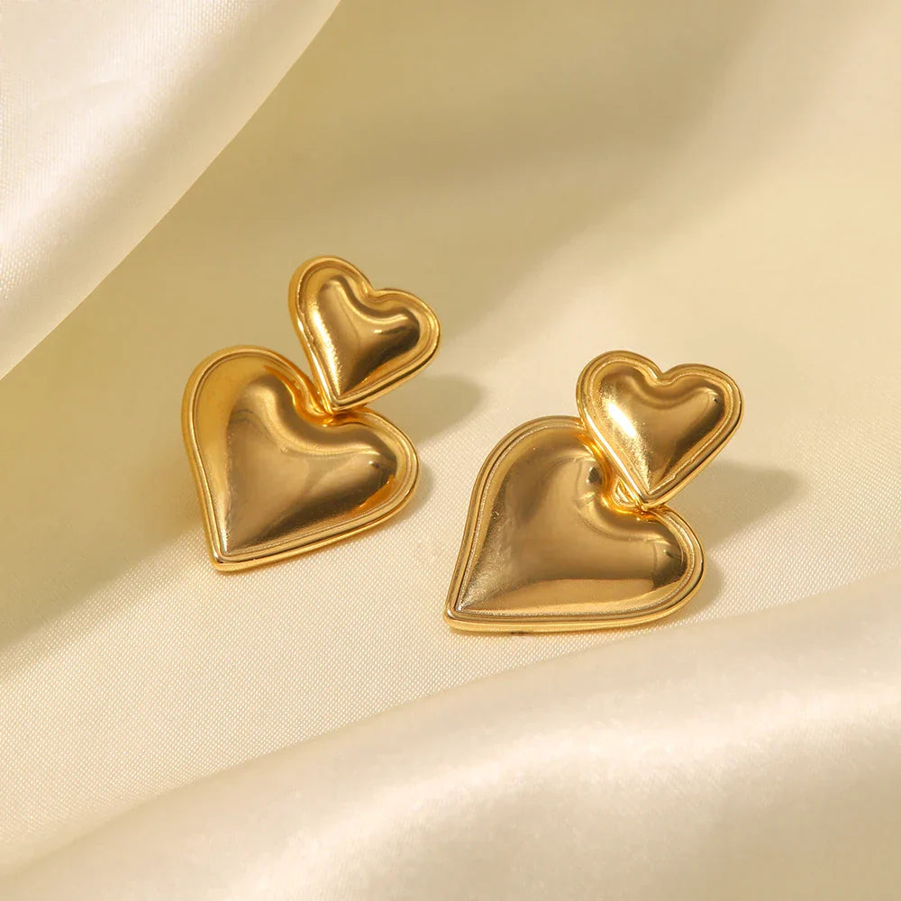 Atelier Élégance™ | Boucles d'oreilles coeur