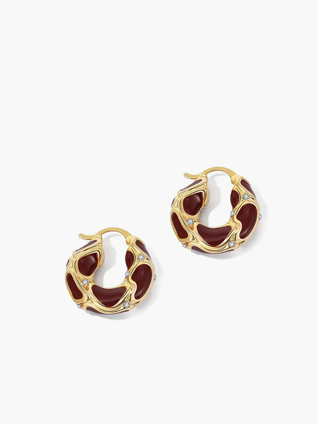 Atelier Élégance™ | Boucles d'oreilles créoles dorées chunky