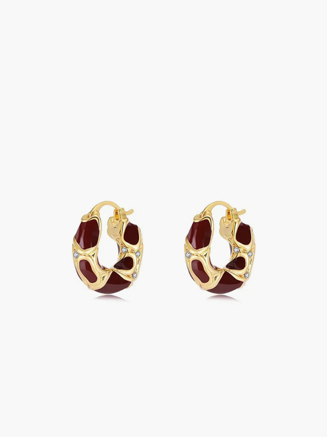 Atelier Élégance™ | Boucles d'oreilles créoles dorées chunky