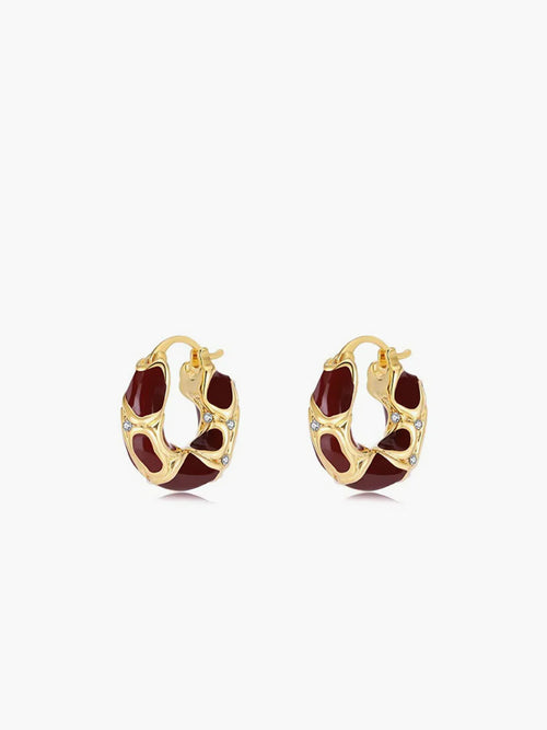 Atelier Élégance™ | Boucles d'oreilles créoles dorées chunky