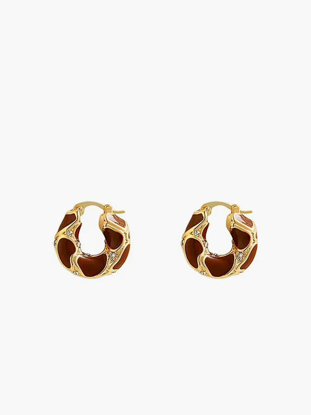 Atelier Élégance™ | Boucles d'oreilles créoles dorées chunky
