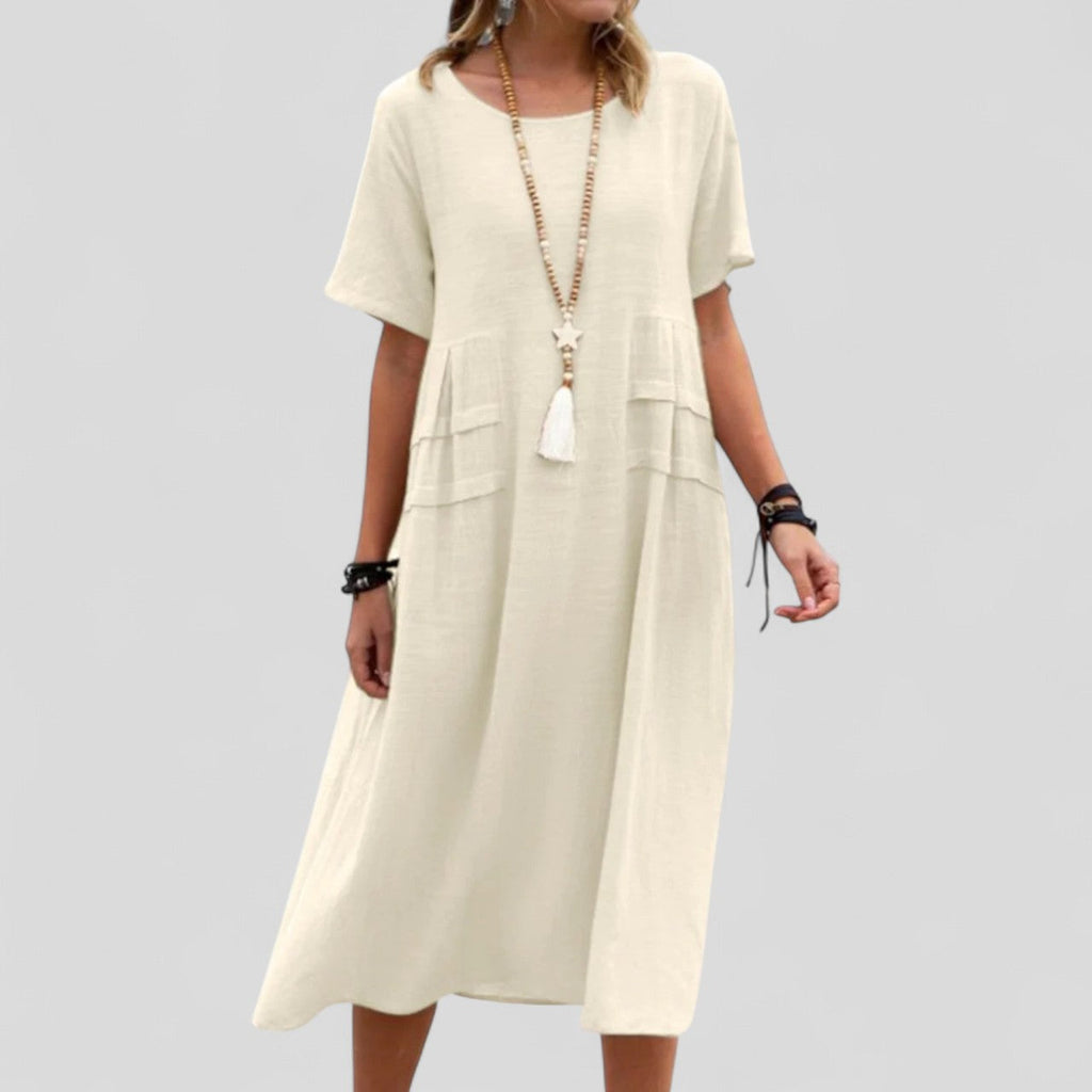 Atelier Élégance™ | Robe midi décontractée avec poches