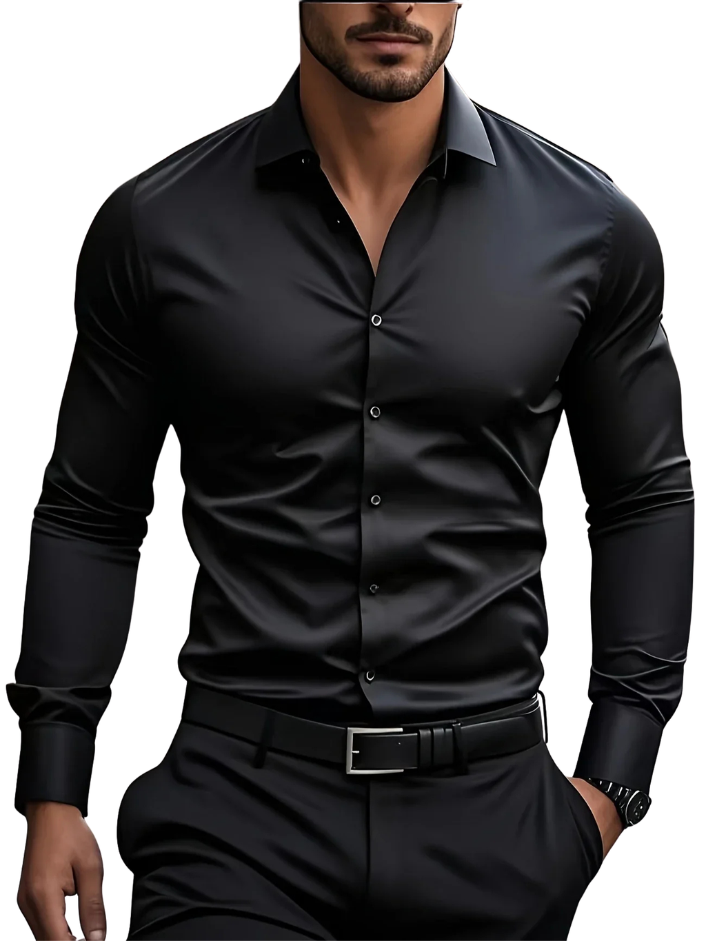Lenoir™ | Chemise élégante à manches longues avec boutons