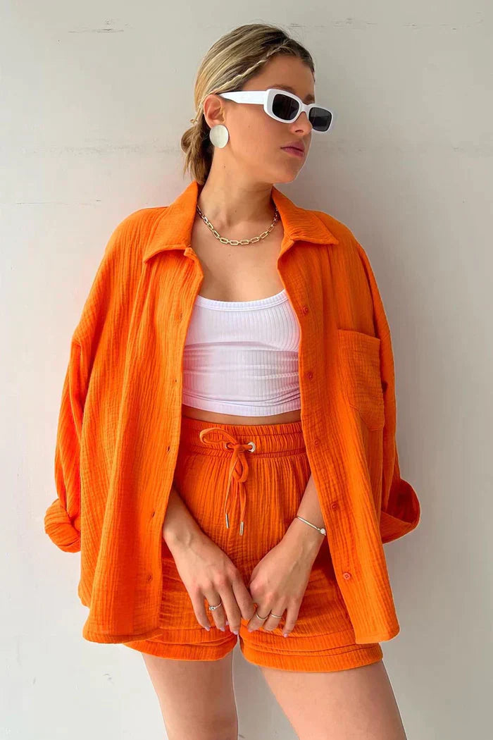 Atelier Élégance™ | Ensemble de Lounge en Coton Aéré