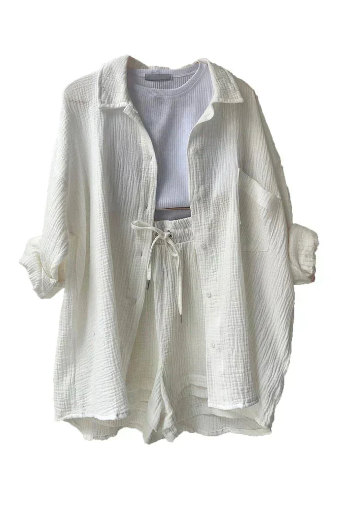 Atelier Élégance™ | Ensemble de Lounge en Coton Aéré