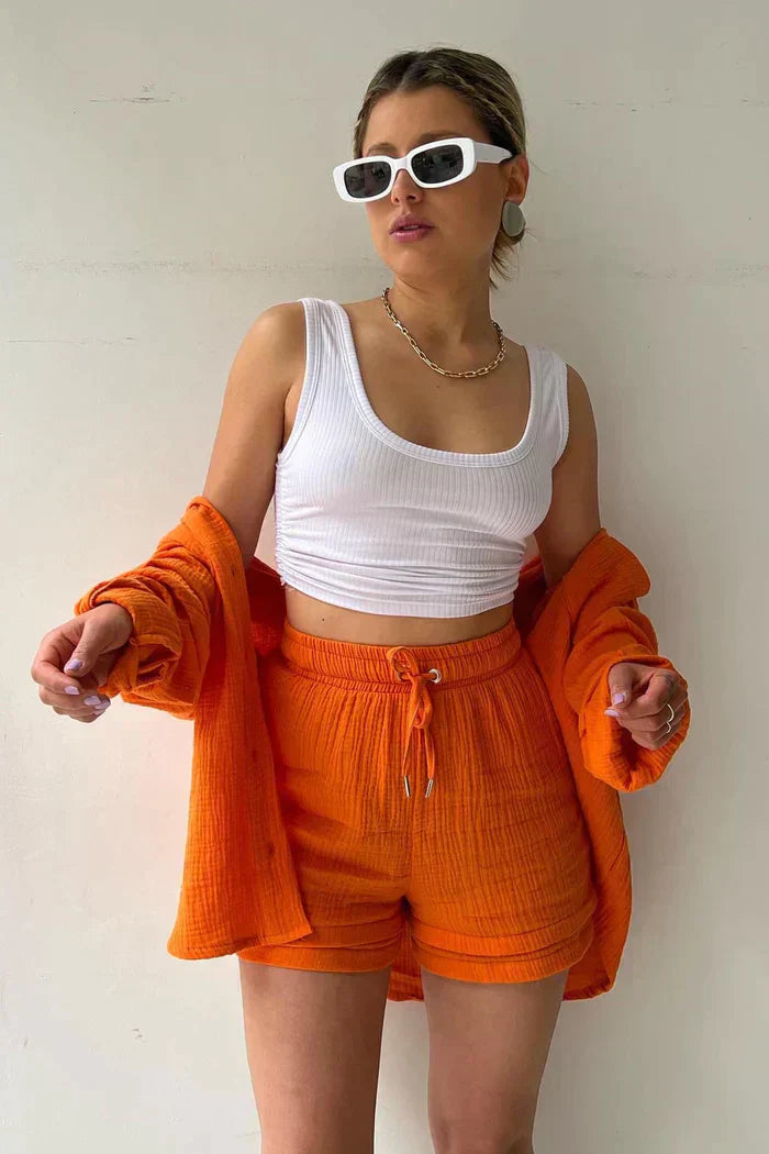 Atelier Élégance™ | Ensemble de Lounge en Coton Aéré