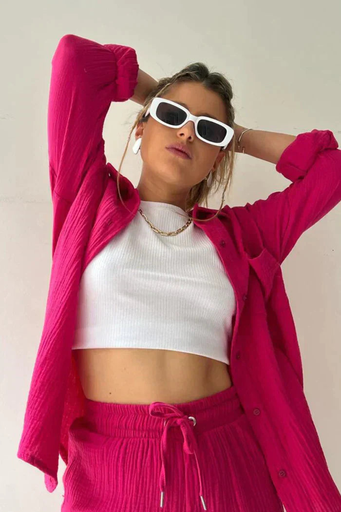 Atelier Élégance™ | Ensemble de Lounge en Coton Aéré