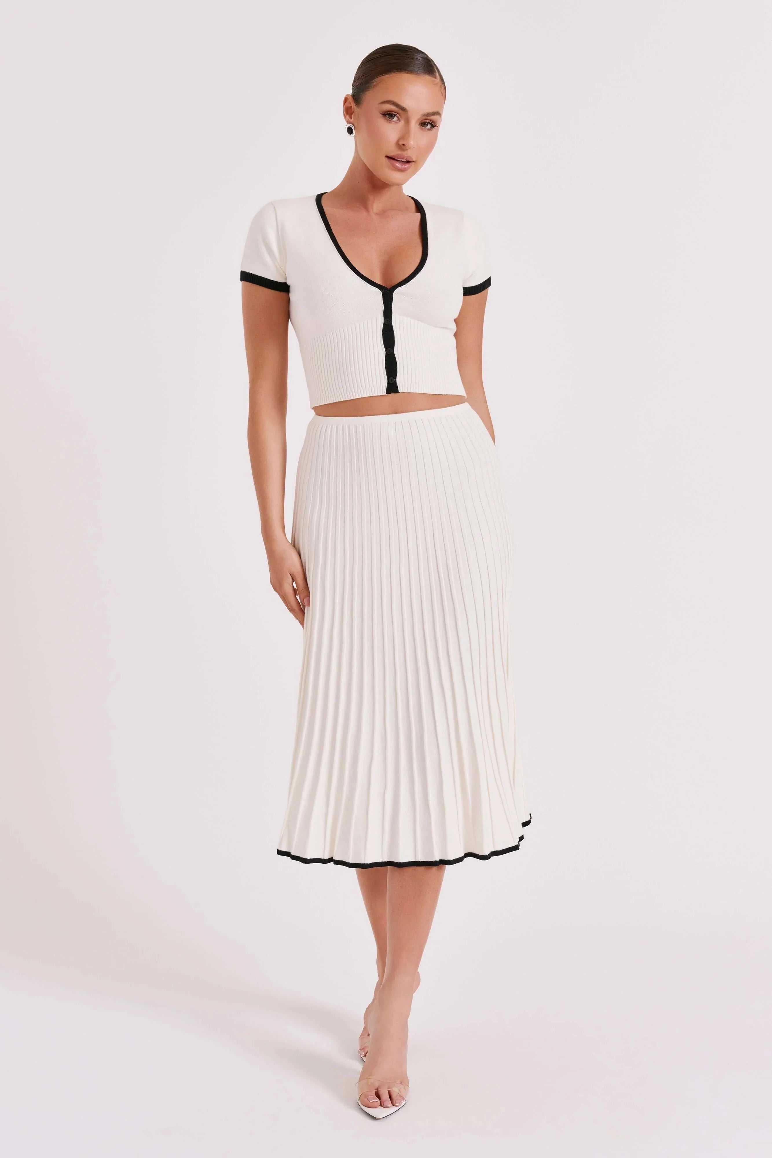 Atelier Élégance™ | Ensemble haut et jupe plissée Julieta