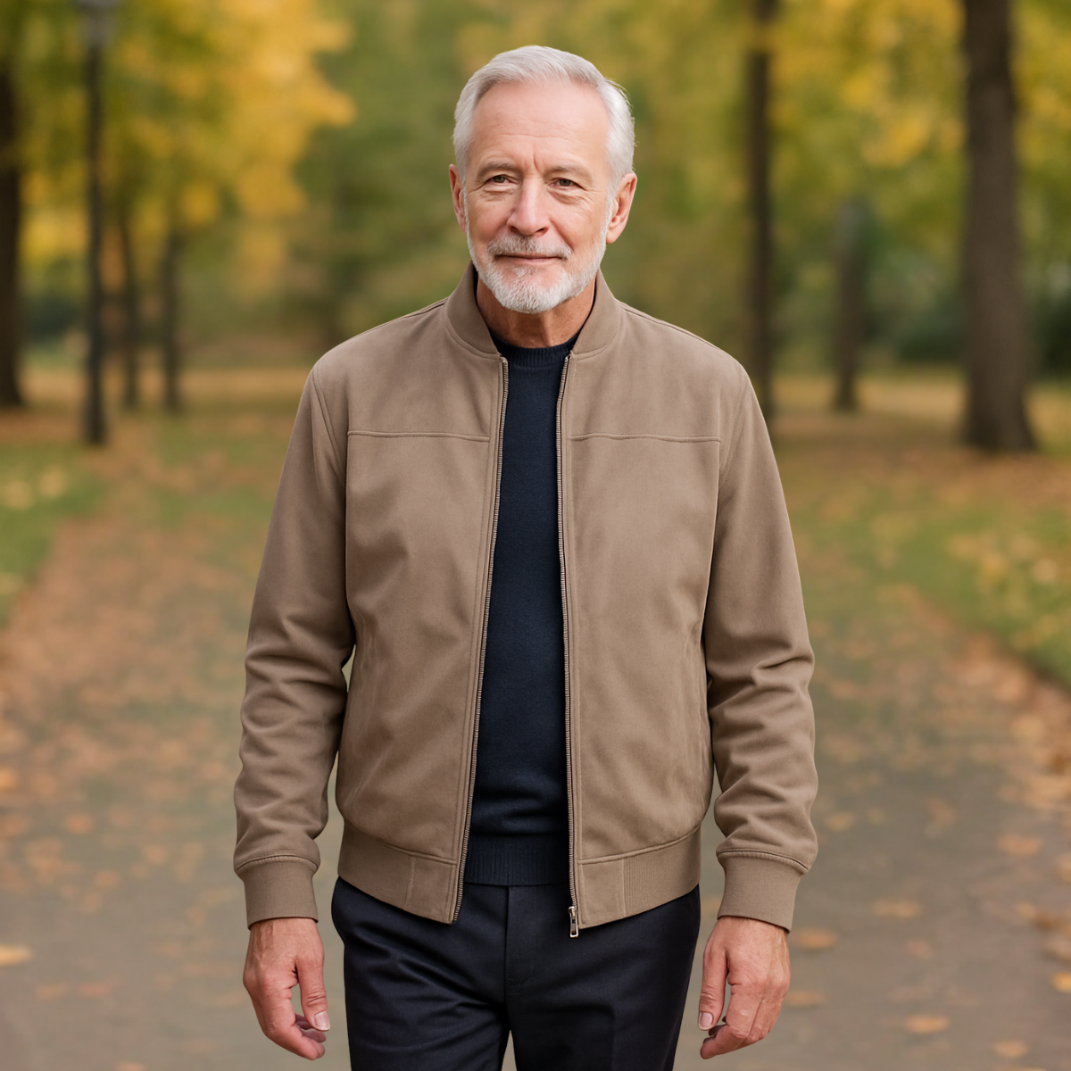 Atelier Élégance™ | Veste bomber classique