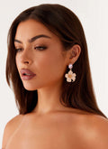 Atelier Élégance™ | Boucles d'oreilles Rose Romance